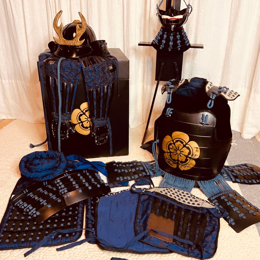 【アイコム匿名配送即発送即購入ok】専用　鎧•甲冑】黒色紺糸威当世具足