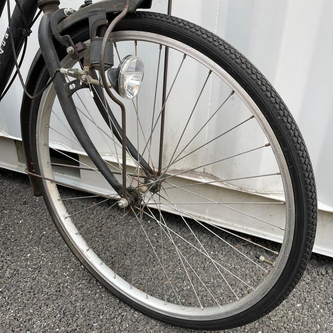 【都内/千葉市引取】ママチャリ 26インチ自転車 カゴ/鍵/ライト/6段変速付