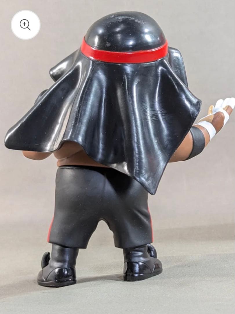 16dソフビコレクション★アブドーラ・ザ・ブッチャー黒　ターバン着脱可能 HAO