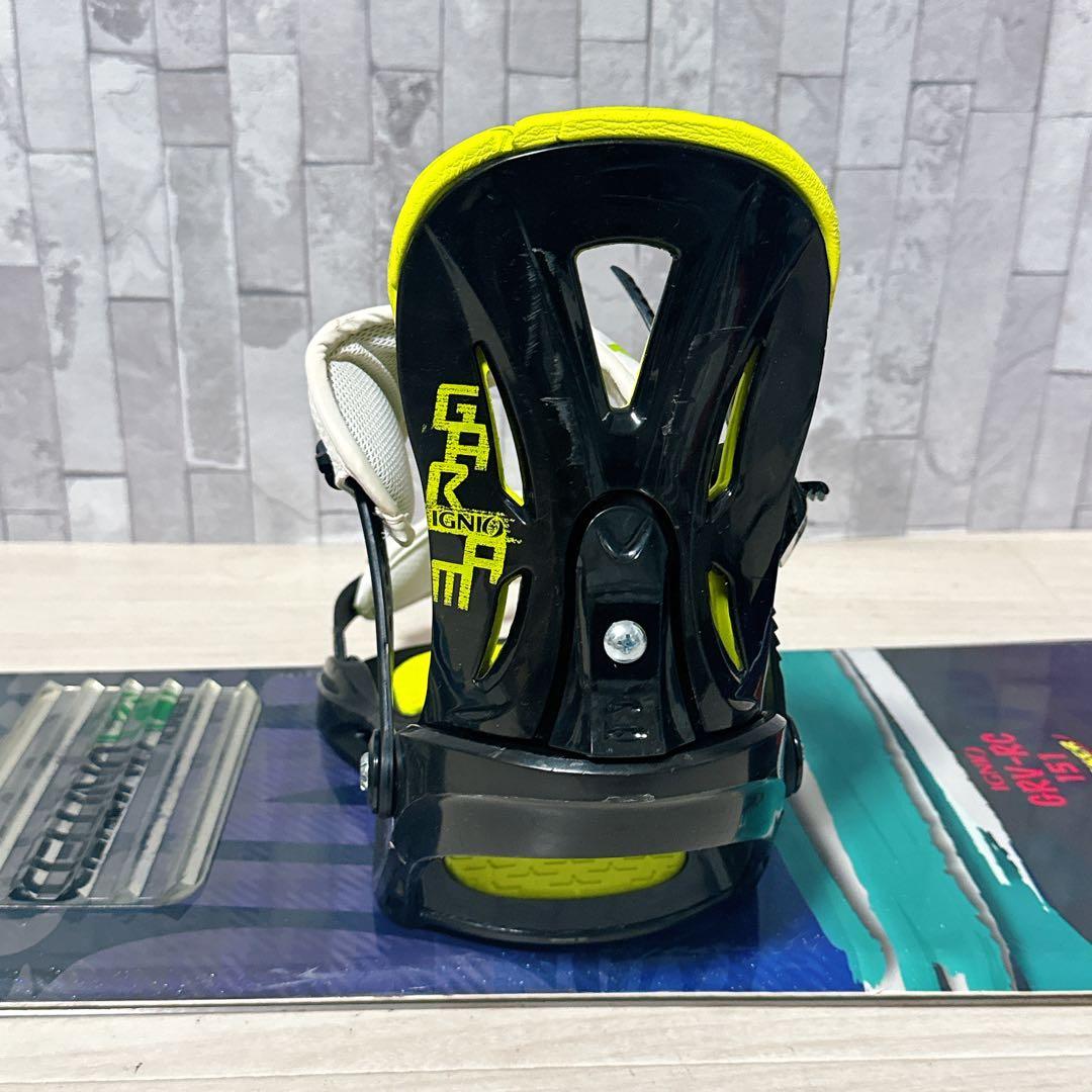 IGNIO スノーボード　GRV-RC 151 2点セット ビンディング付き