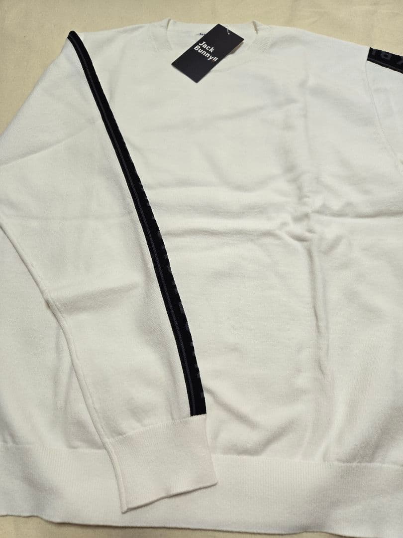 ホワイト　セーター　6 サイズ LLジャックバニー メンズ　ゴルフ　ウェア