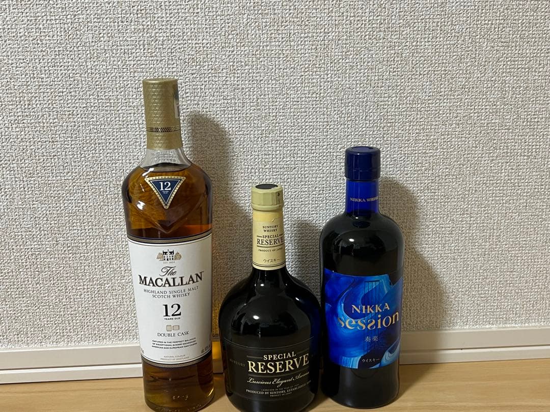 ニッカセッション、リザーブ、マッカラン12年ダブルカスク