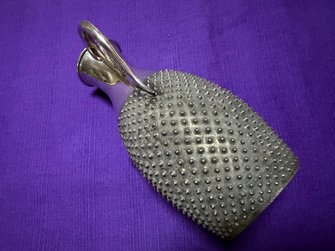 純銀　刻印　燗銚子　銚子　霰徳利　106g（ 花瓶一輪挿し酒器銀杯silver