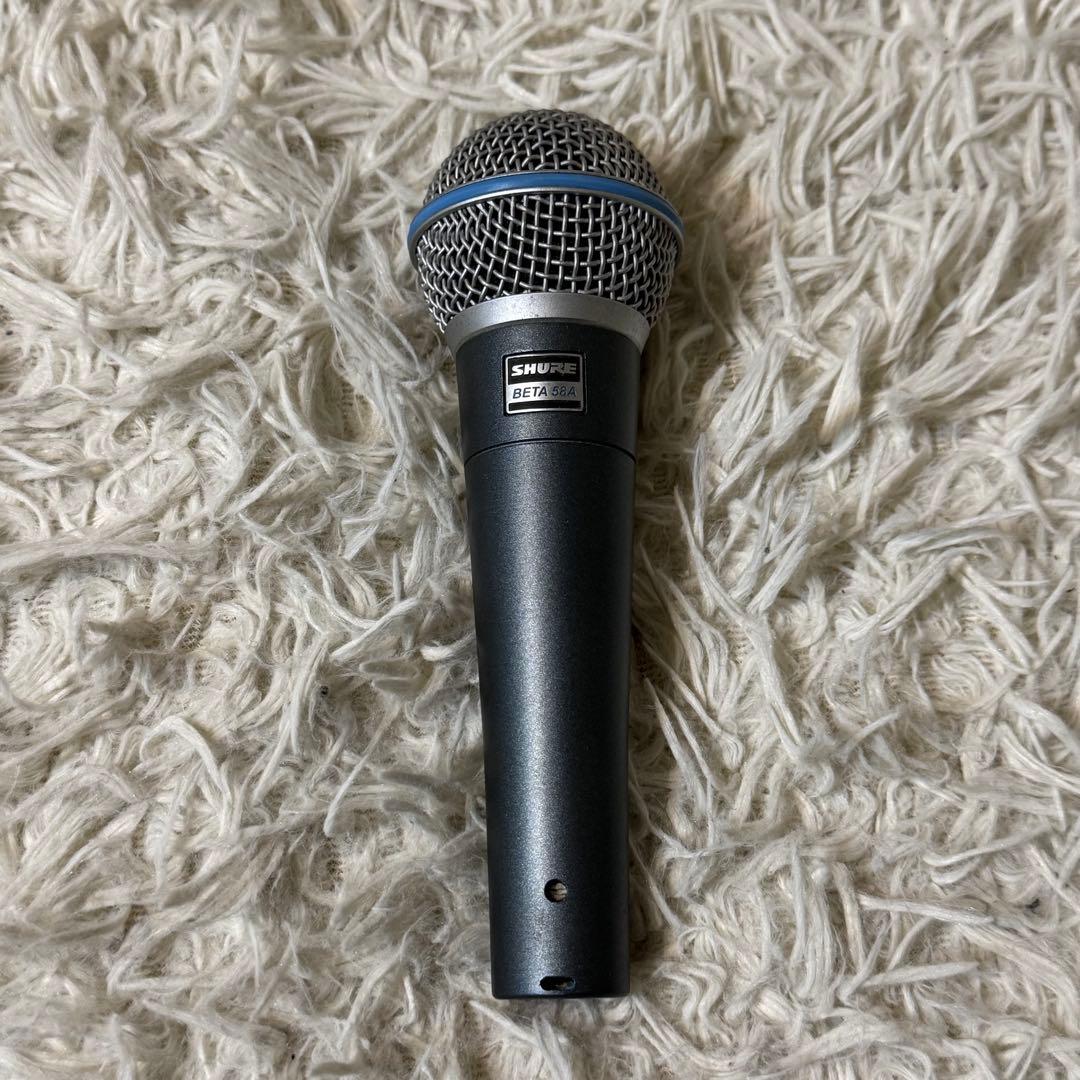 SHURE BETA58A ダイナミックマイク　マイクポーチ、ケーブル　付属