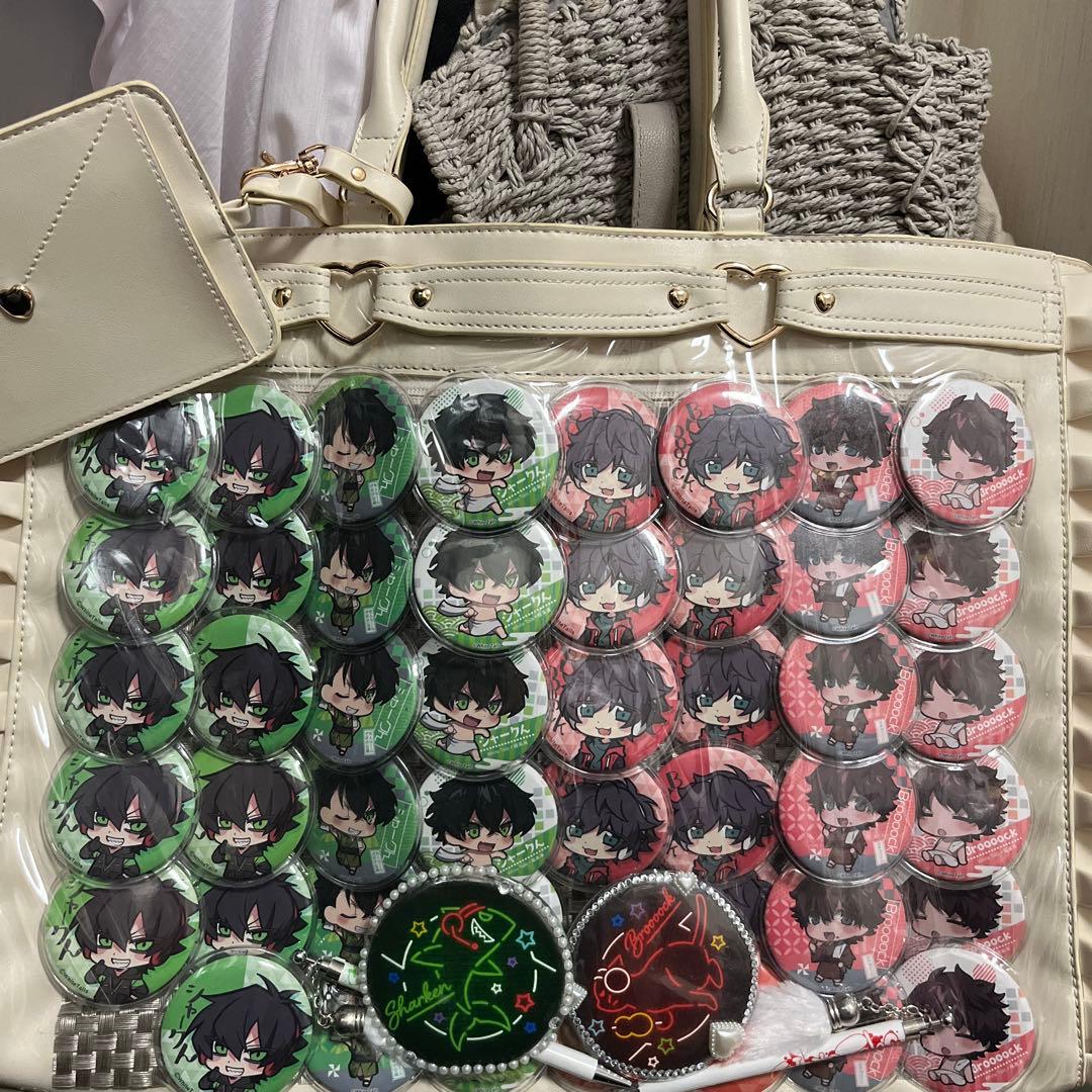 ワイテルズ 痛バ Broooock シャークん 缶バッジ しっぽペン