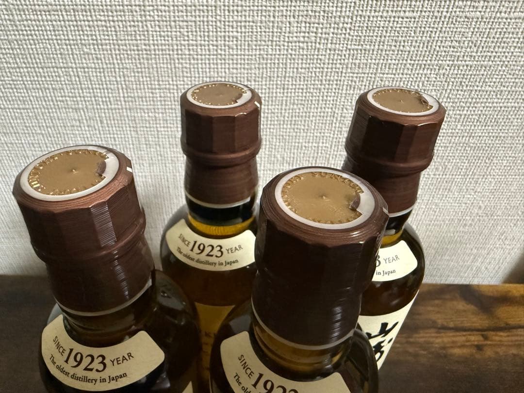 山崎 シングルモルトウイスキー 180ml 1923年製造 4本セット