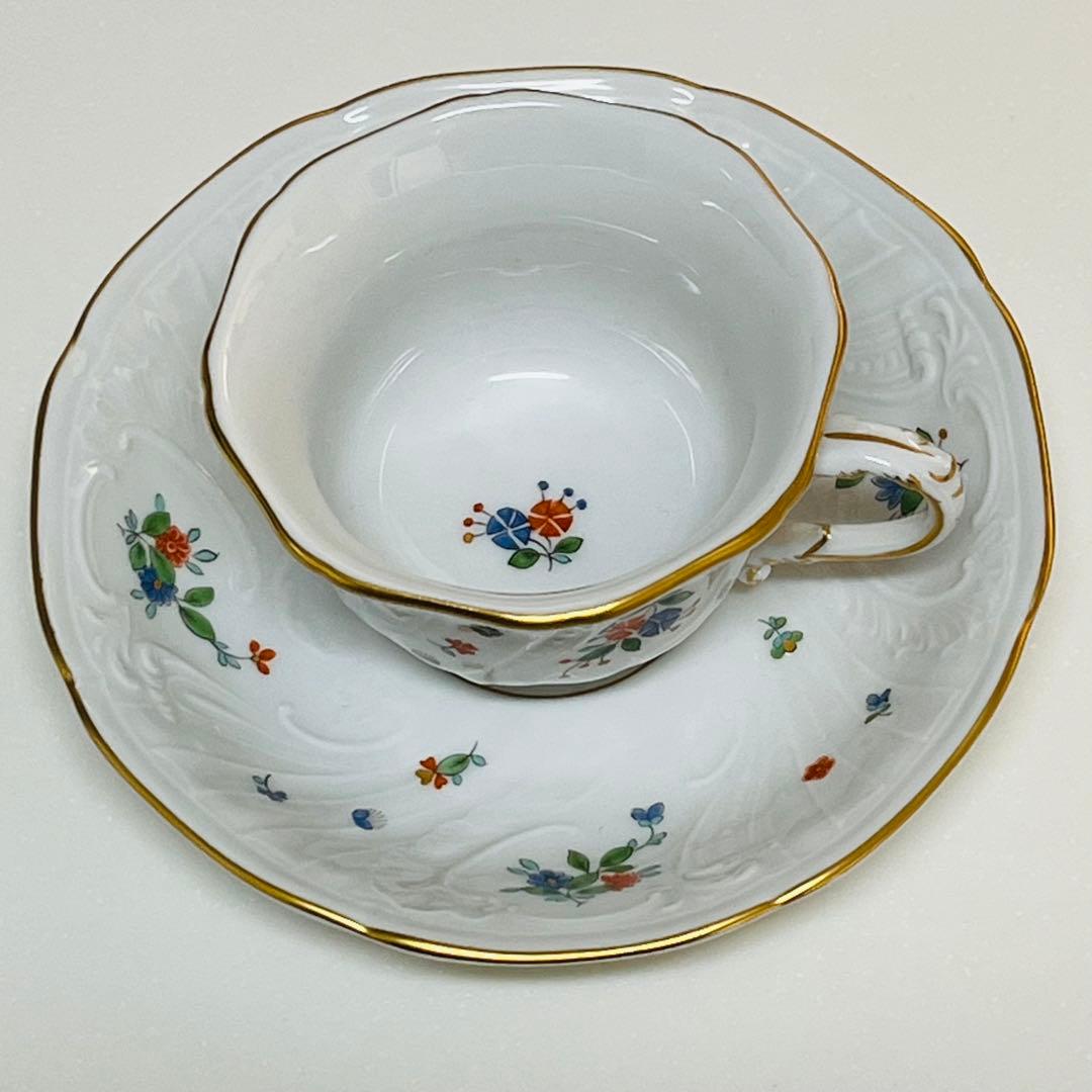 マイセン 散らし小花 ティーカップ＆ソーサー 1級品 ノイ・マルセイユ