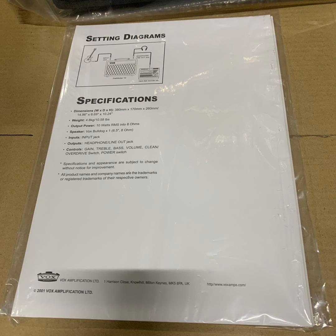 新品　VOX(ヴォックス) コンパクト ギターアンプ Pathfinder 10