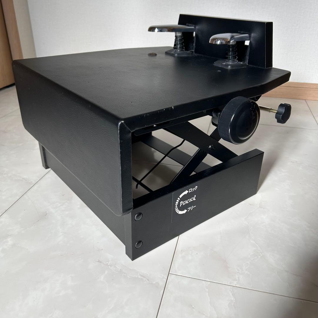 【吉澤】PEACOCK 足台　補助ペダル 黒