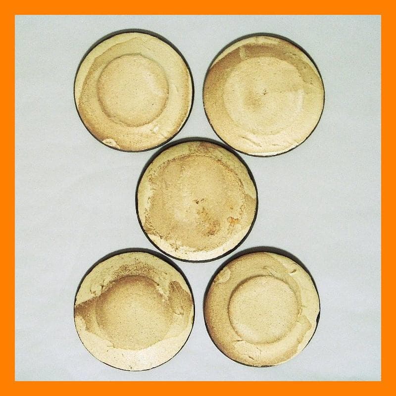 912『呉須 麦わら 豆皿 手塩皿 5枚』　/骨董品 古美術 アンティーク 古玩