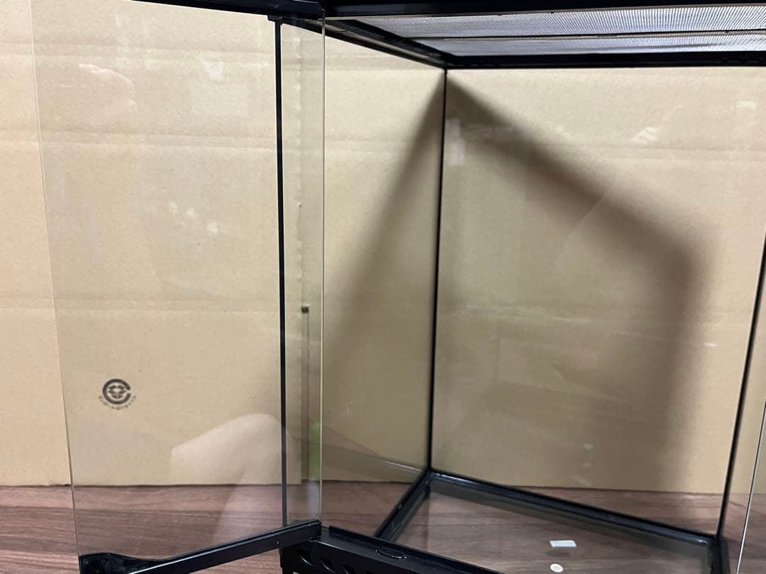 GEX グラステラリウム　3045 爬虫類　ケージ　温湿度計　餌水入れ　人工ツタ