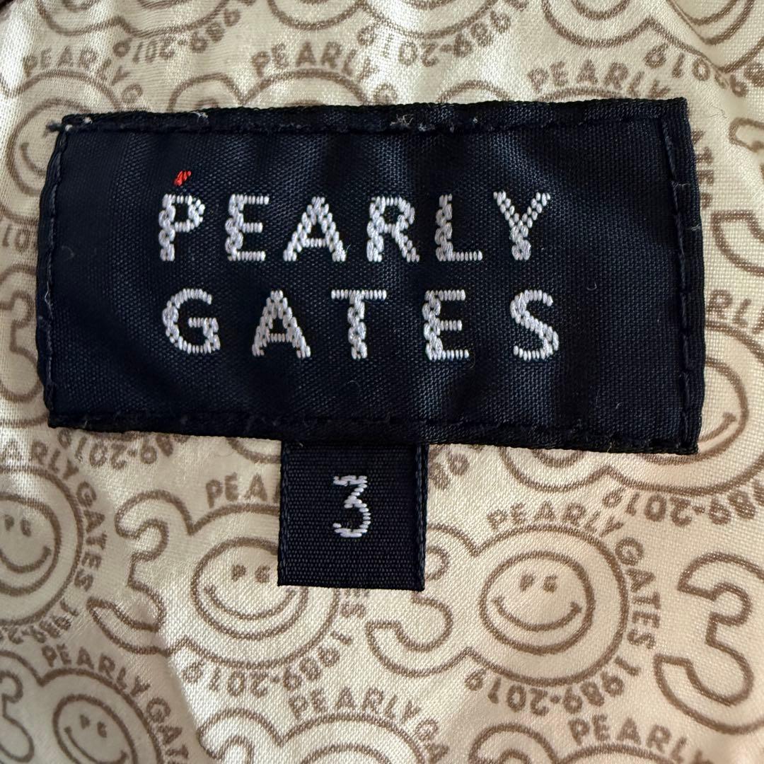 パーリーゲイツ　パンツ　迷彩　S〜M相当　白　黒　グレー　コットン素材　3