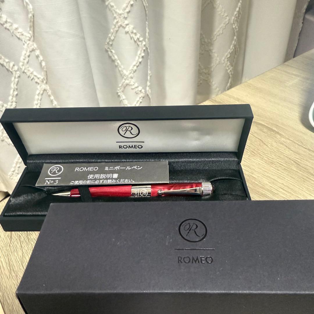 タイムセール！Romeo ロメオ No．3 イタリアンレッド　ミニボールペン