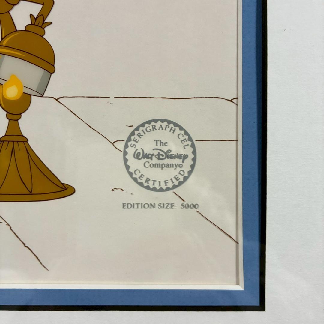 Disney ディズニーセル画「美女と野獣」保証書有 アニメーション プリンセス