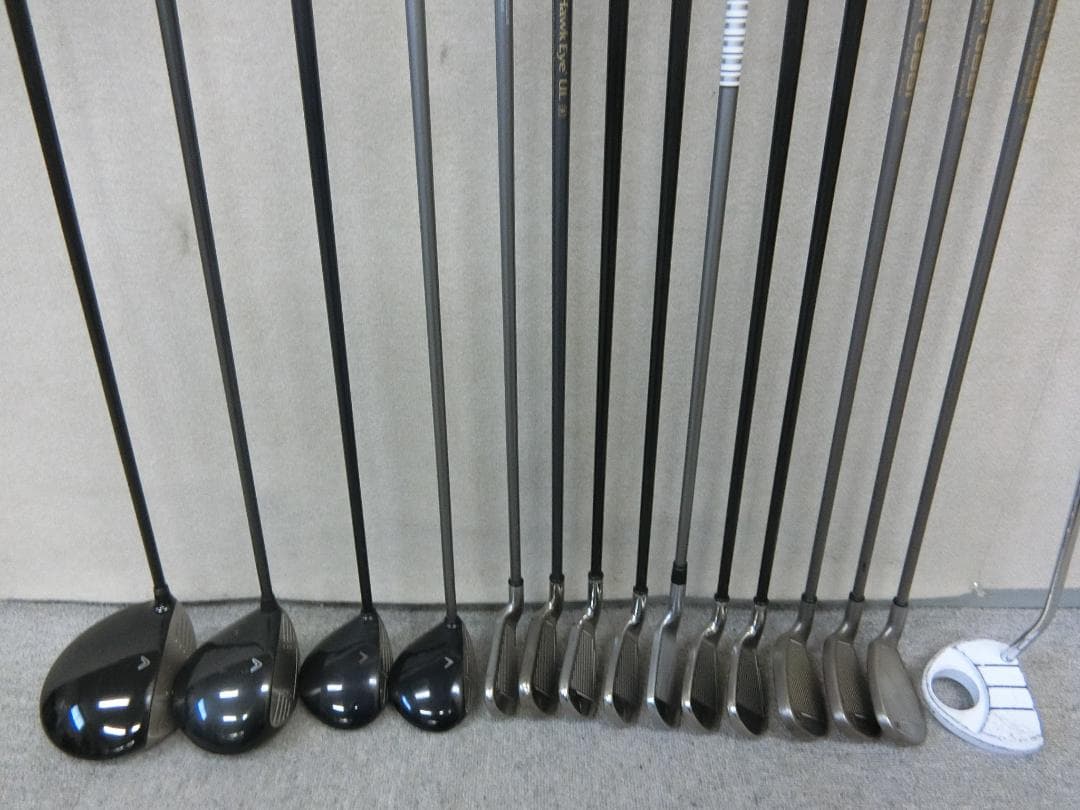 b717 初心者必見 キャロウェイ 等メンズゴルフ１５本セット※Ｄｒ２本入り