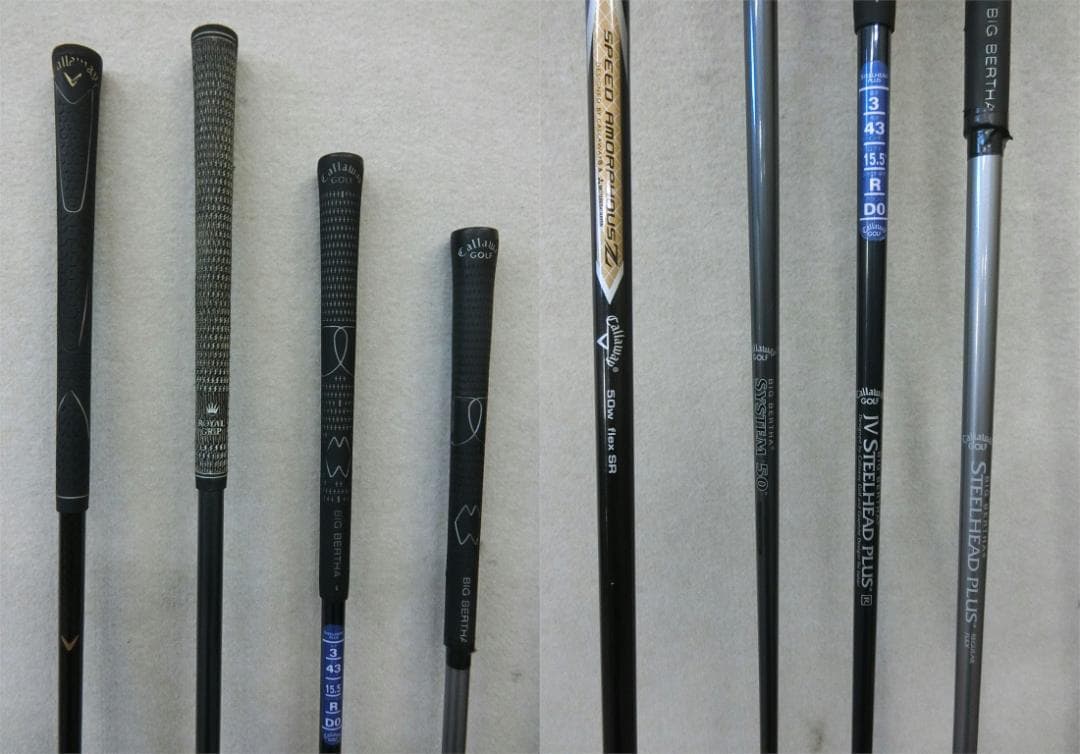 b717 初心者必見 キャロウェイ 等メンズゴルフ１５本セット※Ｄｒ２本入り