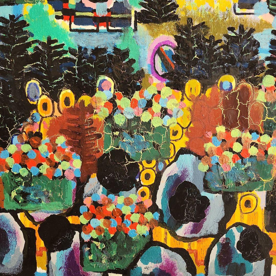 田渕眞兒　油絵　油彩　抽象画シリーズ　No.20-