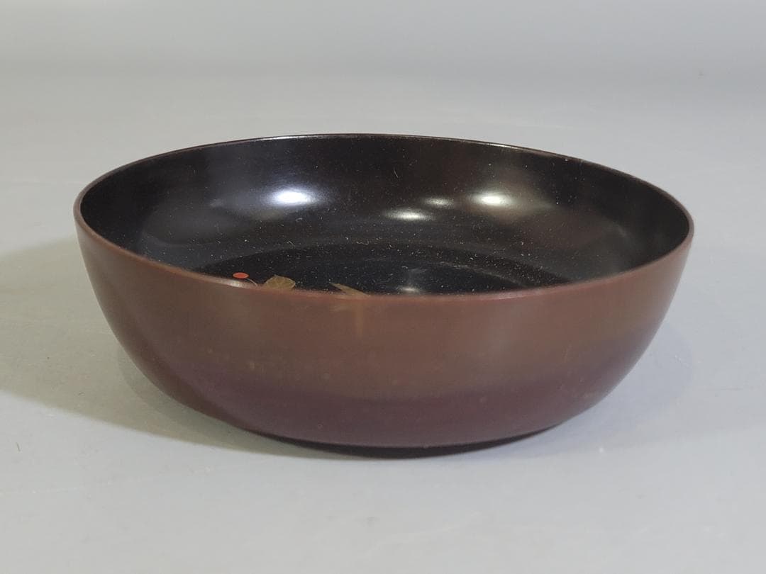 草花蒔絵 小皿 16枚 時代物 DT324