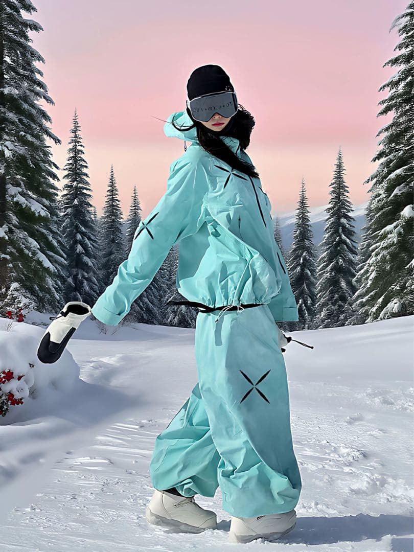 LOABスキーウェアー上下セット　スノーボードウェアーセット　男女兼用