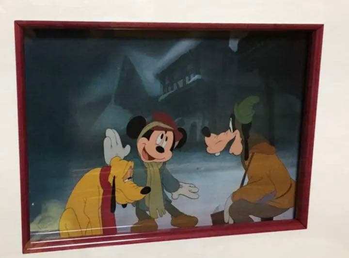 ディズニー【ミッキーの王子と少年】実際映画で使用された セル画　鑑定書付き