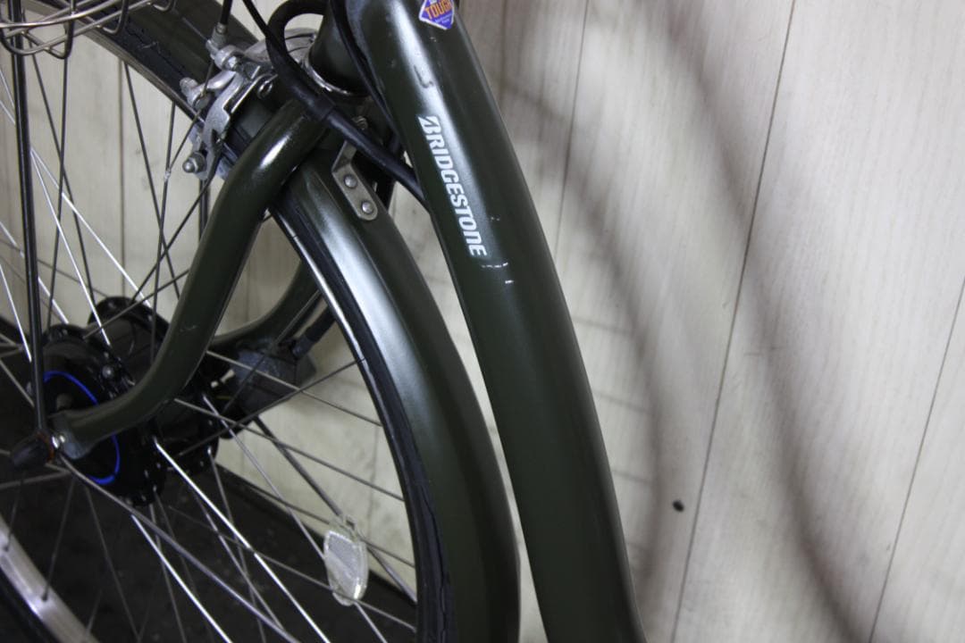 ブリヂストンフロンティアロング F6LB47 8AH 26インチ 3段LED 緑