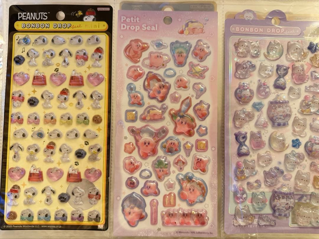 ボンボンドロップシール　まとめ シール帳完成品　バラ売り可能→追加しました！