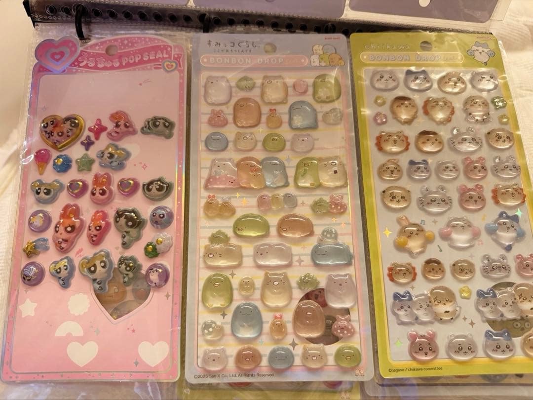 ボンボンドロップシール　まとめ シール帳完成品　バラ売り可能→追加しました！