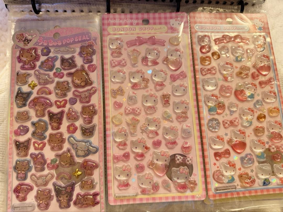 ボンボンドロップシール　まとめ シール帳完成品　バラ売り可能→追加しました！