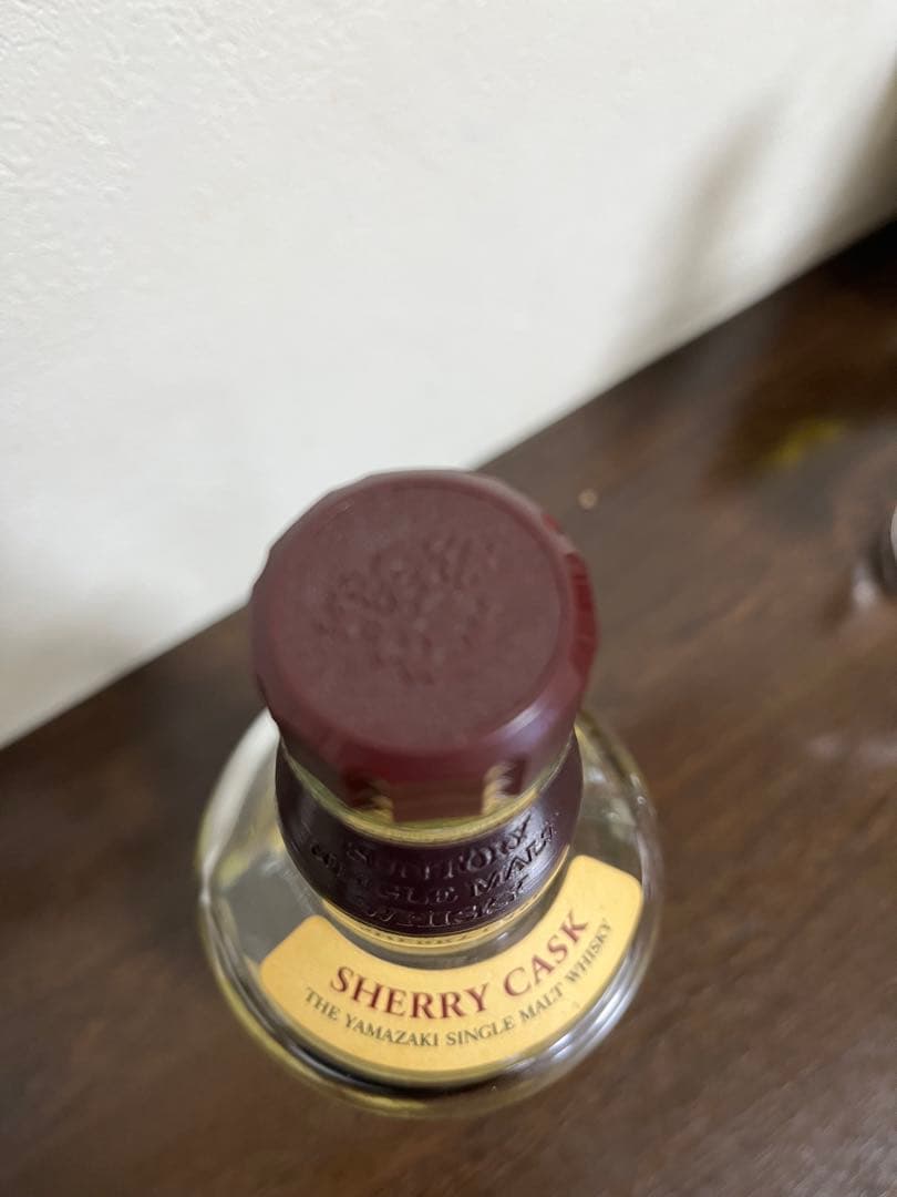山崎　シングルモルトウイスキー シェリーカスク2010空瓶