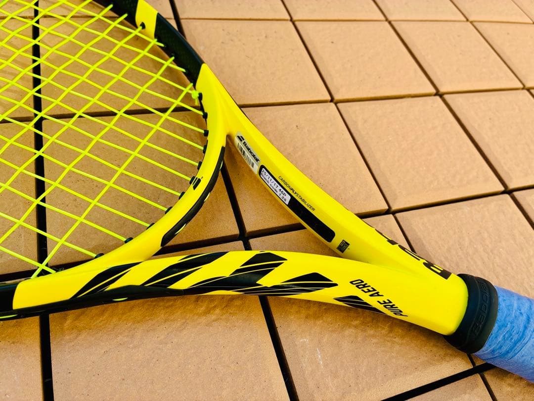 程度良好バボラBabolat 2019 ピュアアエロ PURE AERO Ｇ３