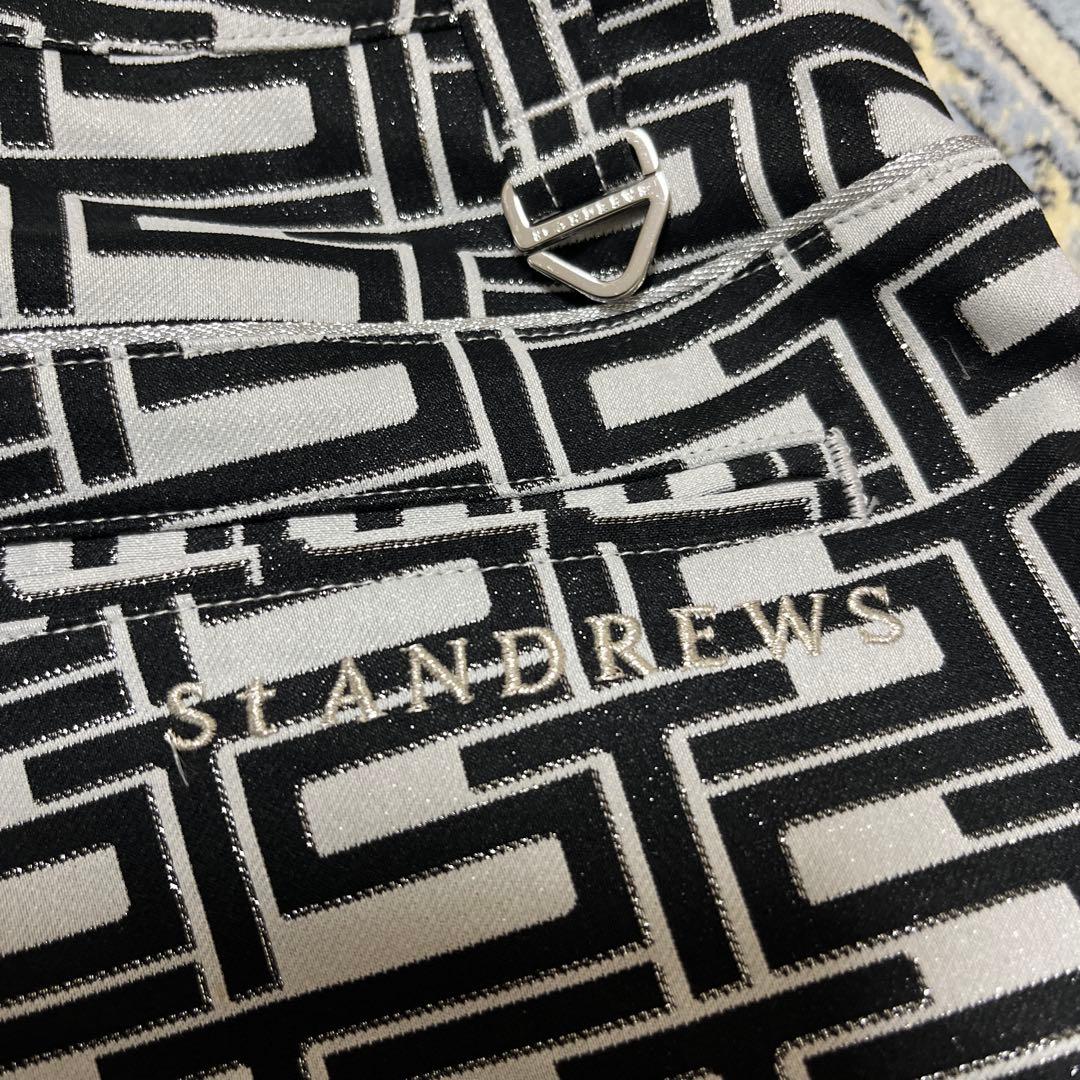 ★セントアンドリュースゴルフ　幾何学模様レディースパンツM新品★