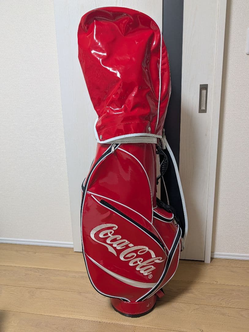 コカコーラ　キャディバッグ　ゴルフバッグ　ヘッドカバー付き
