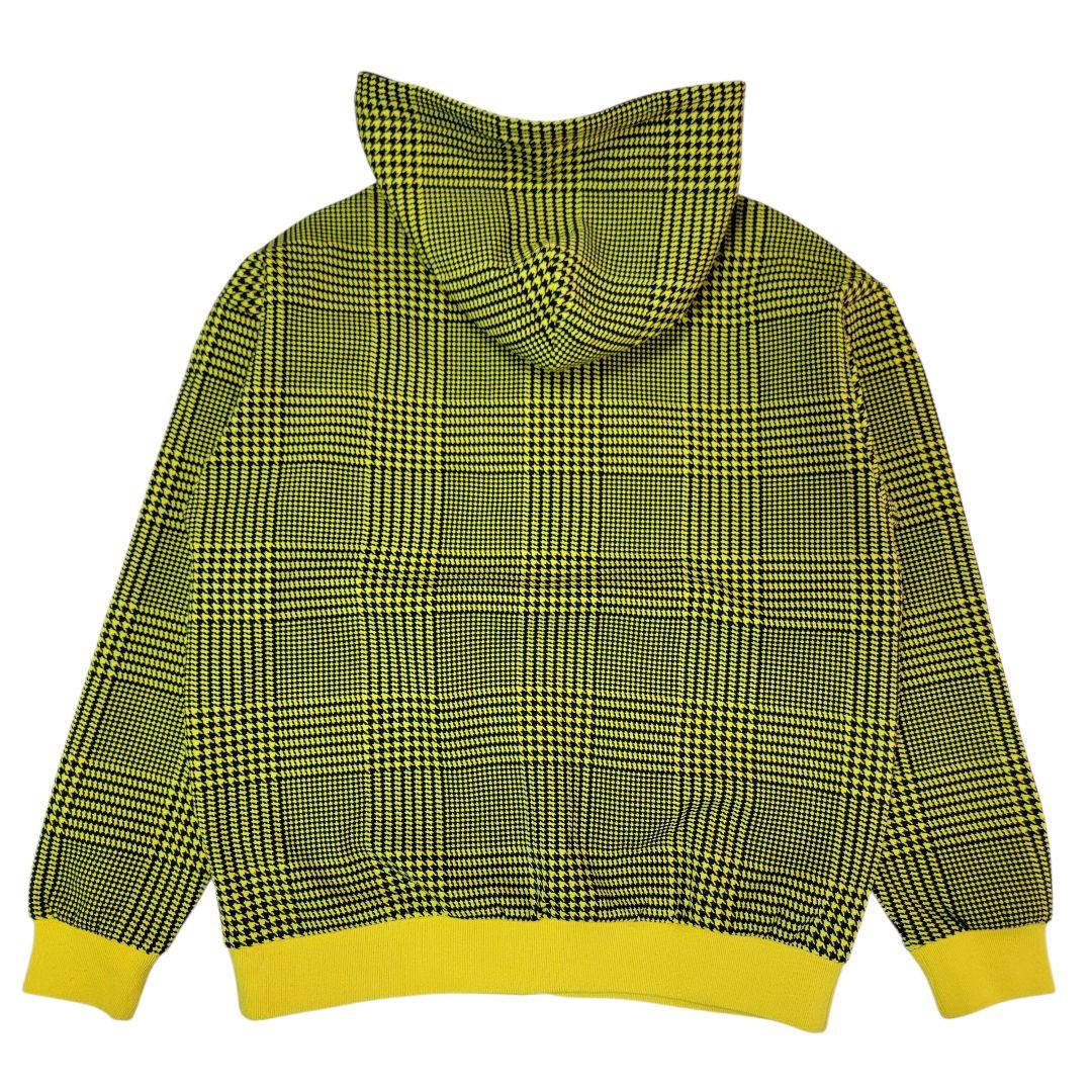 ほぼ未使用 ジャックバニー グレンチェック柄 ダンボールスウェットパーカー