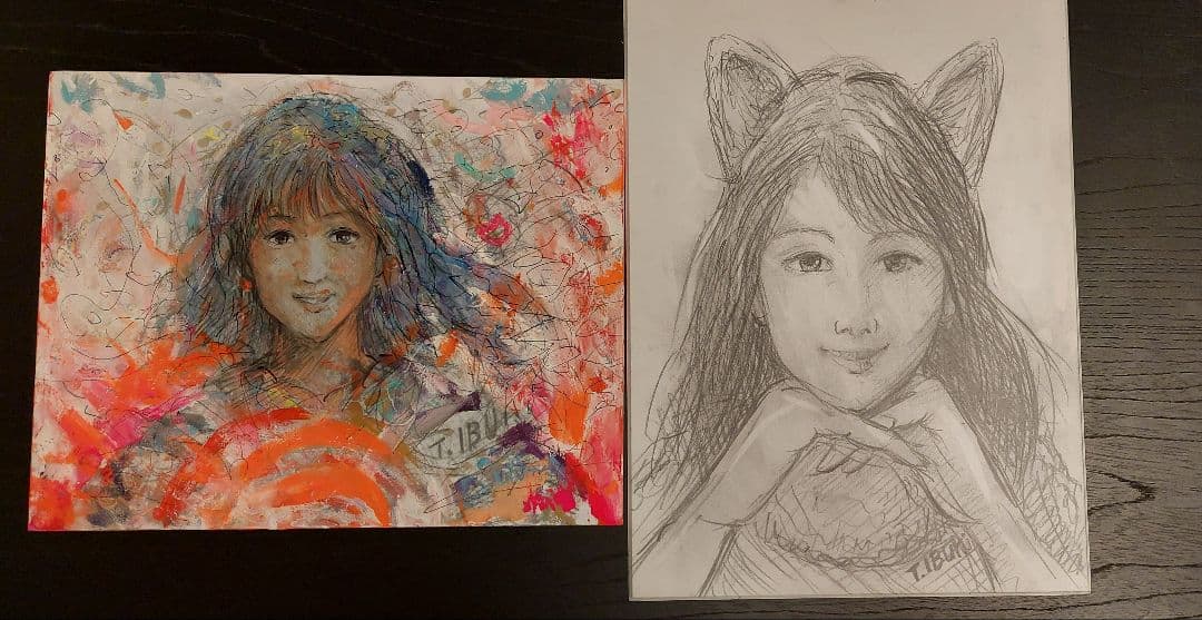 油絵＆鉛筆画