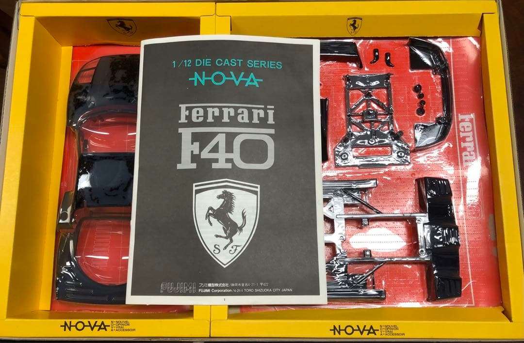 フジミ　Ferrari F40 1/12 ダイキャストモデル NOVA ブラック