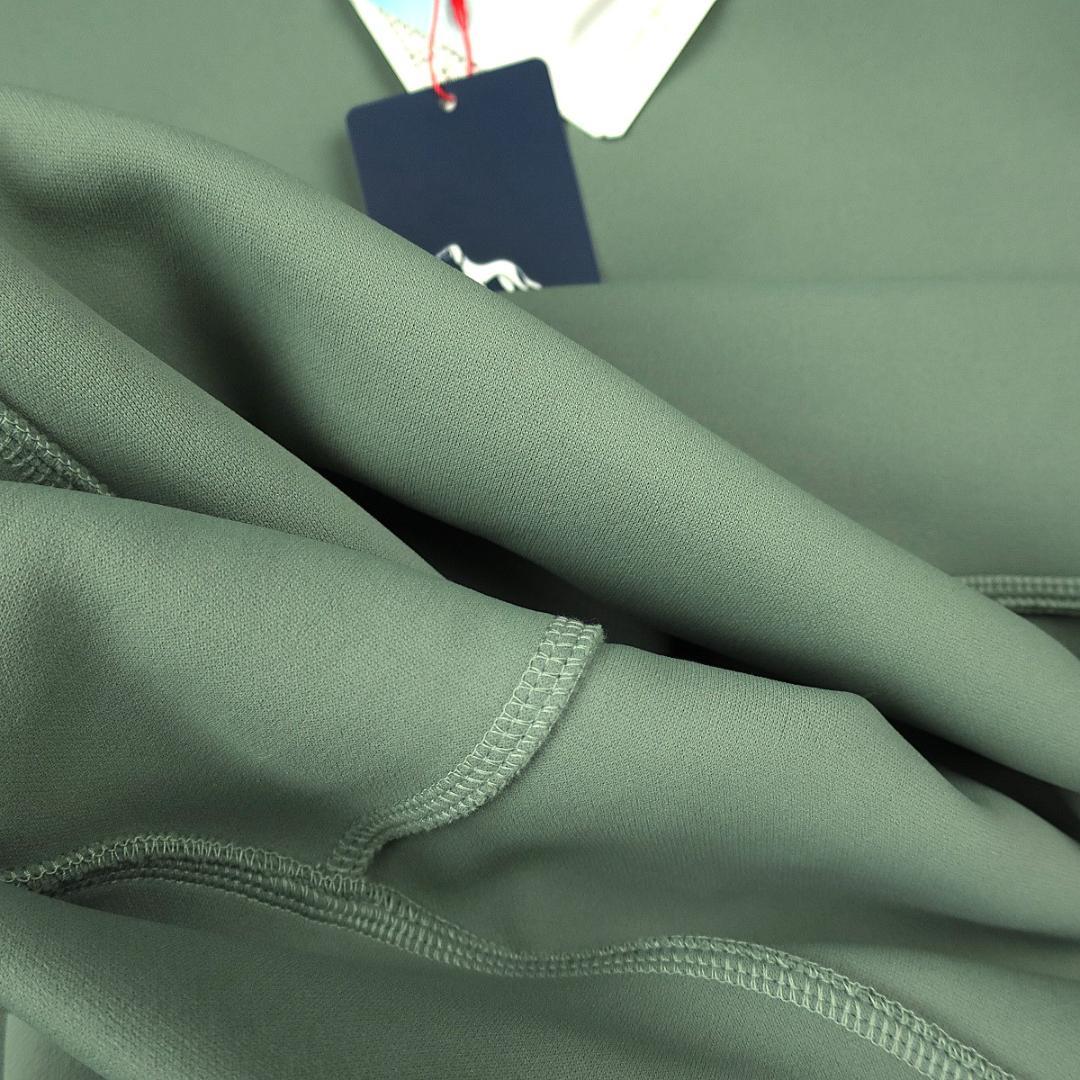 adabat 日本製 せとはるコラボ ハーフジッププルオーバー カーキ S