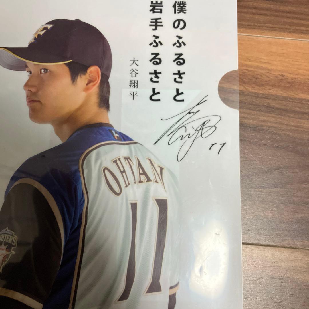 大谷翔平　ノベルティ　クリアファイル　JA岩手　北海道ファイターズ　ファイル