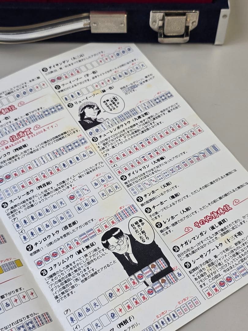 ★コレクター必見•非売品限定麻雀セット★【勝負師伝説　哲也麻雀牌】