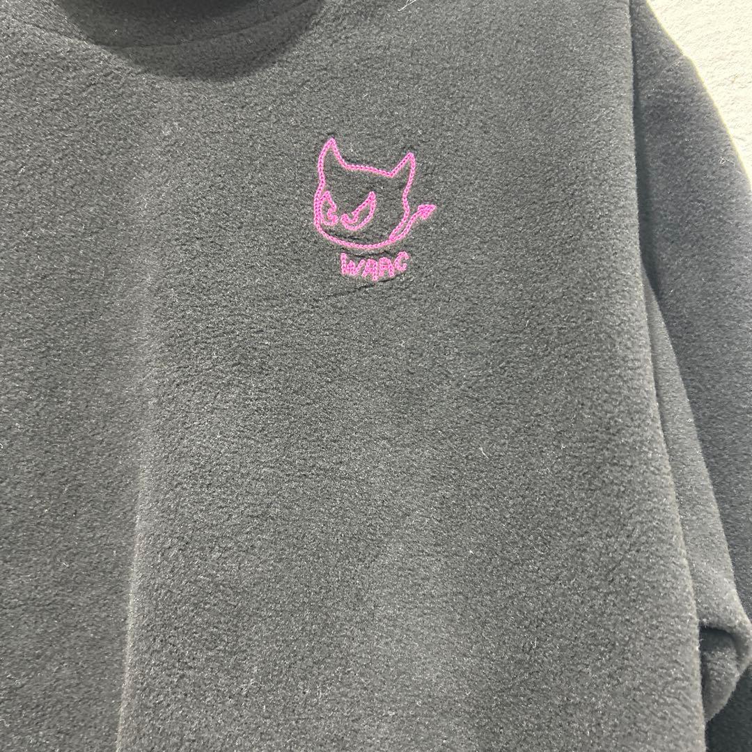 WAACゴルフブラック クロップドセーター