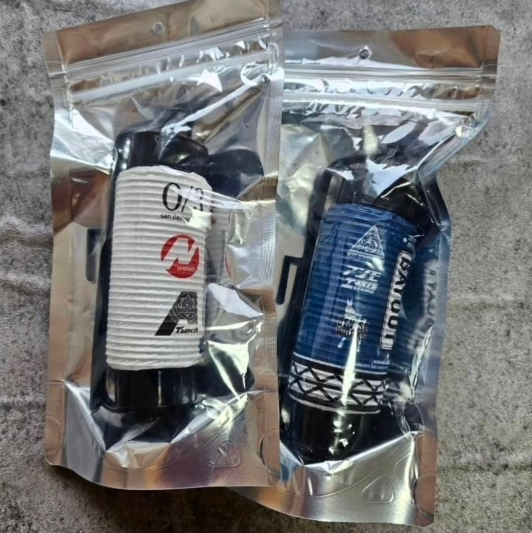 禁断コラボ YOKOHAMA BAYOUT ミニ提灯 青 白 2個セット