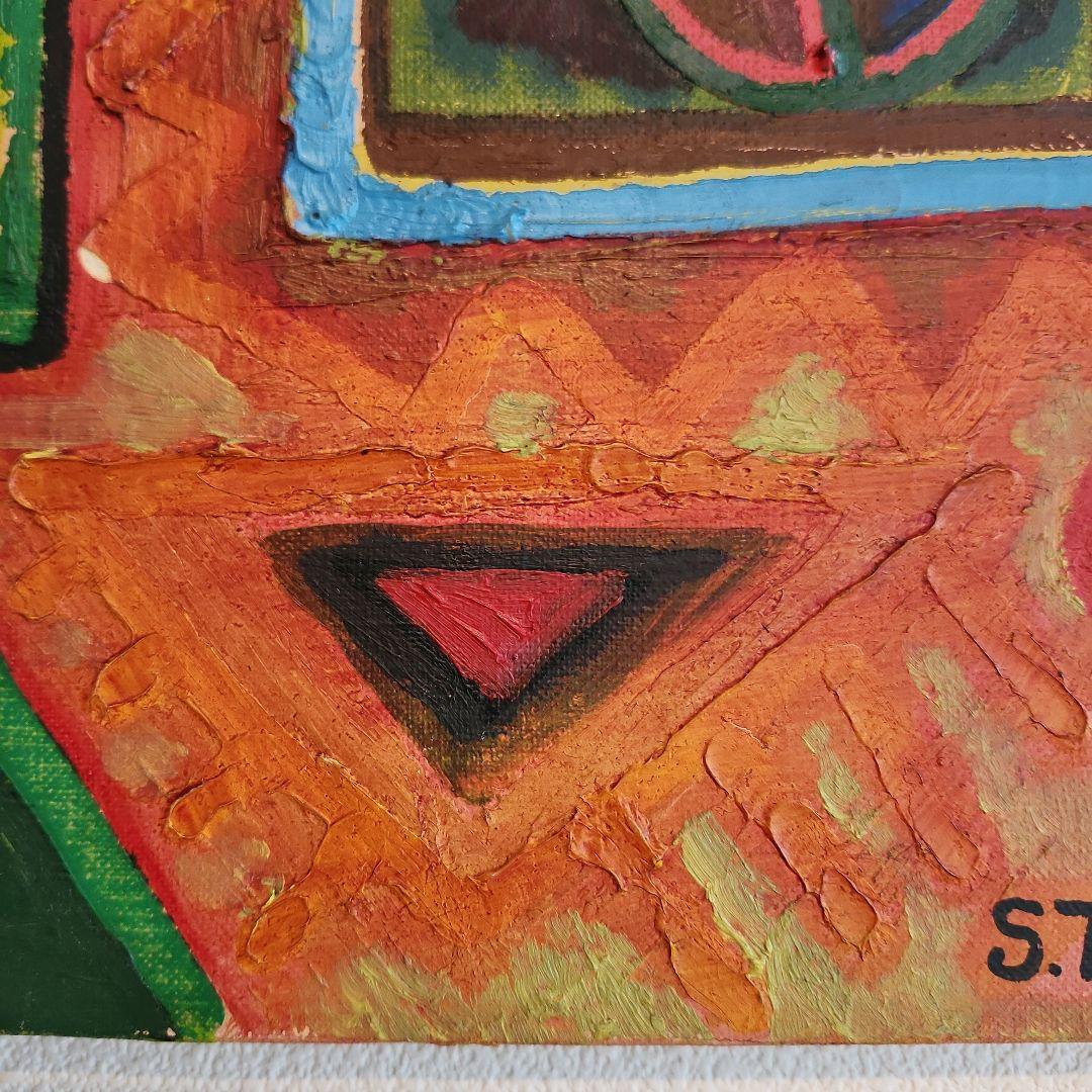 田渕眞兒　油絵　油彩　抽象画　s