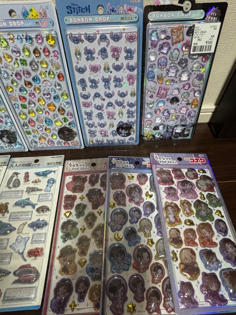 ボンボンドロップシール　ちいかわ　しずくちゃん　コットンパフィー　大人の図鑑