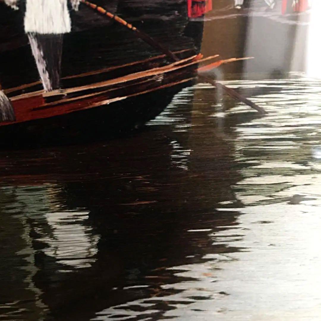 刺繍絵画　江南水郷　サイズ約72×55cm  刺繍絵画工房パンフレット掲載作品