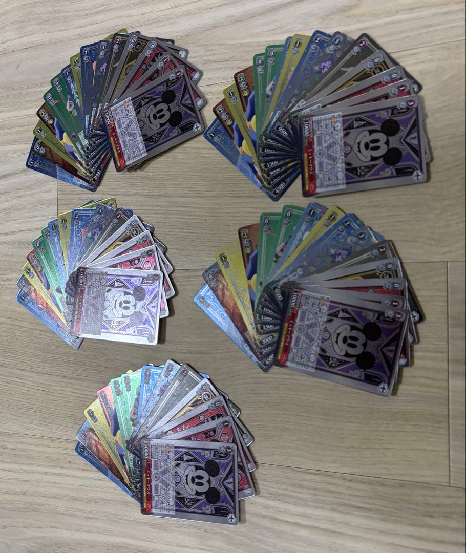 ディズニー100 ヴァイスシュヴァルツ カード コンプ 5セット ポップコーン