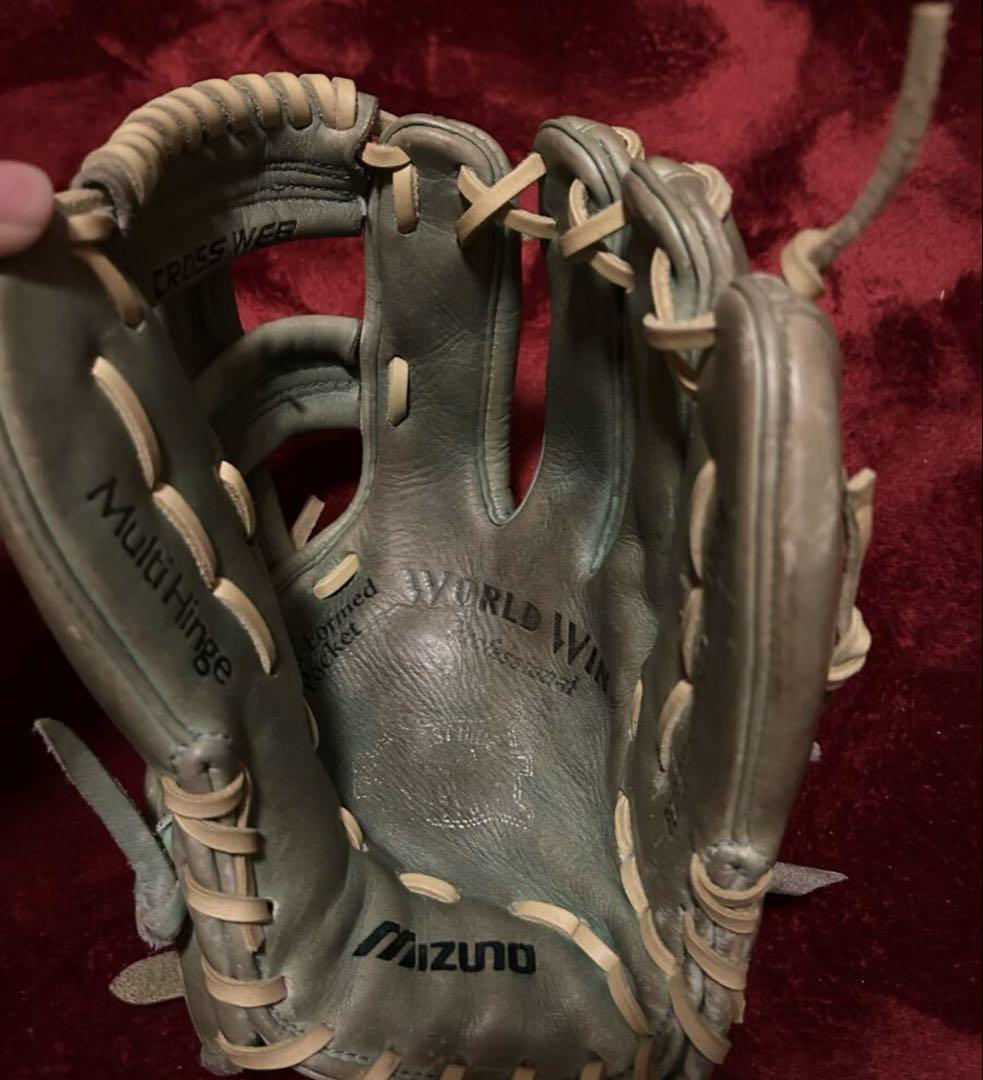 信義作　原辰徳　実使用　グローブ　ミズノ　ワールドウィン　硬式　内野　巨人　野球
