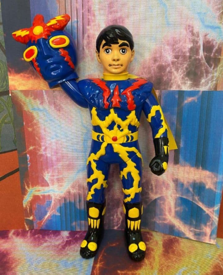 在庫最後　イナズマン フィギュア ビンテージ レトロ 27cm マスク着脱式