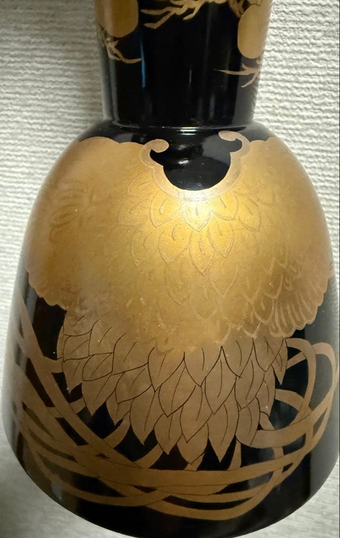 中古　和楽器　蒔絵　鼓　胴　小鼓　木製