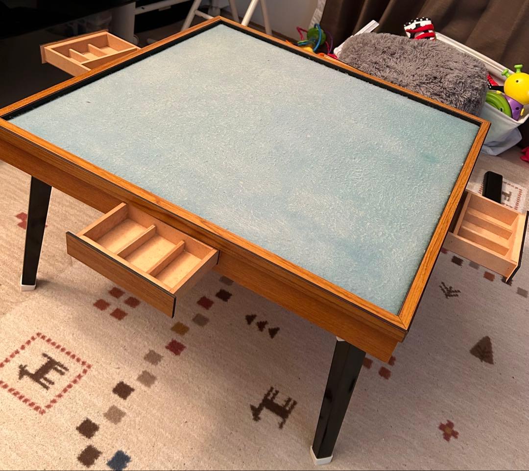 麻雀卓 木製 点棒引き出し付き