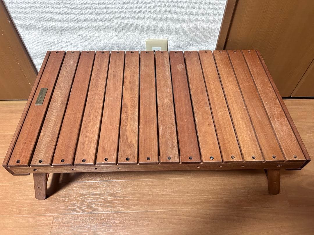 天然木製折りたたみテーブル　ネイチャーハイク