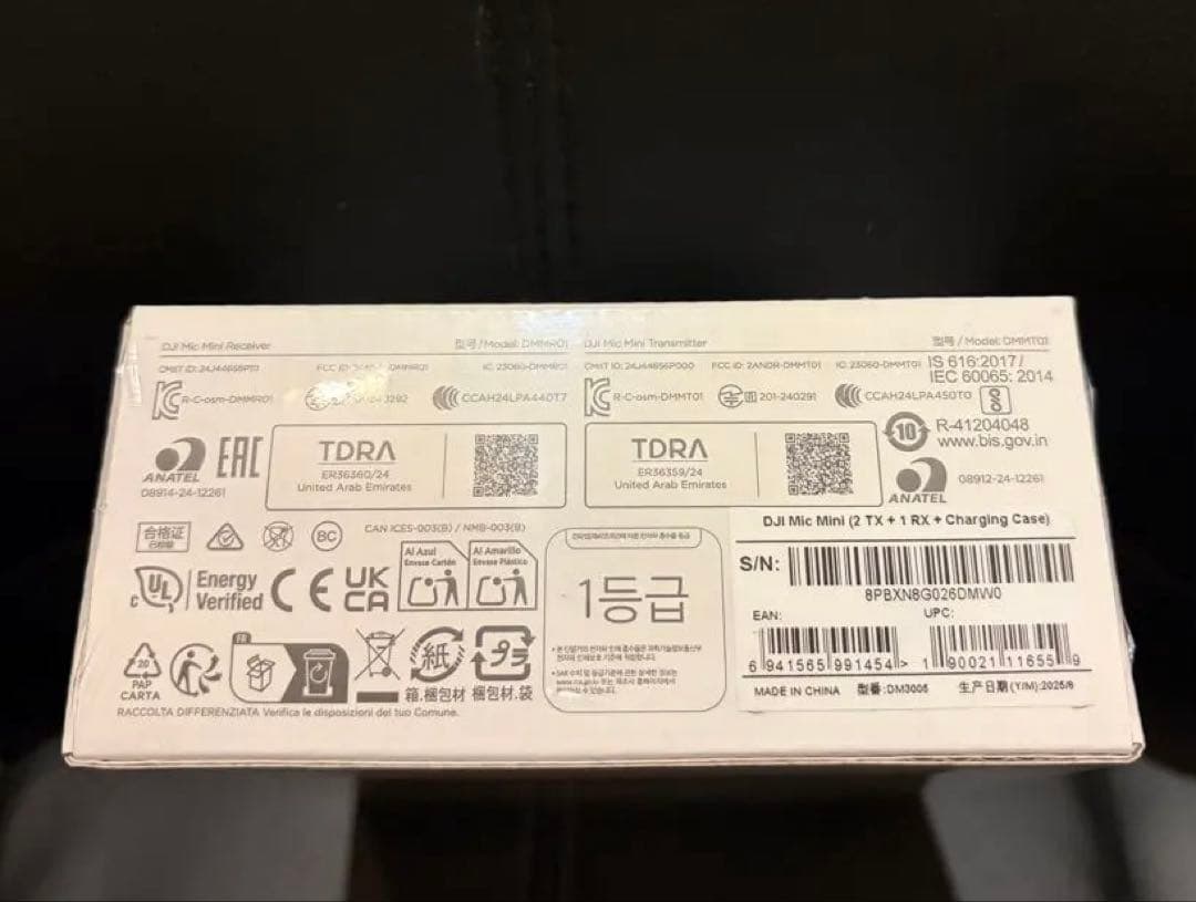 【新品】DJI MIC MINI ワイヤレスマイクロフォン